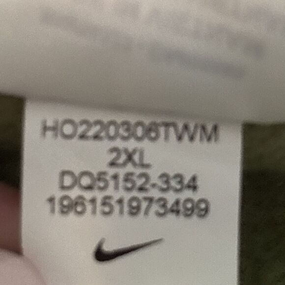 Nike Shoebox Pullover Hoodie Men's XXL Green Drawstring Lifestyle Fleece NWOT - Picture 15 of 15